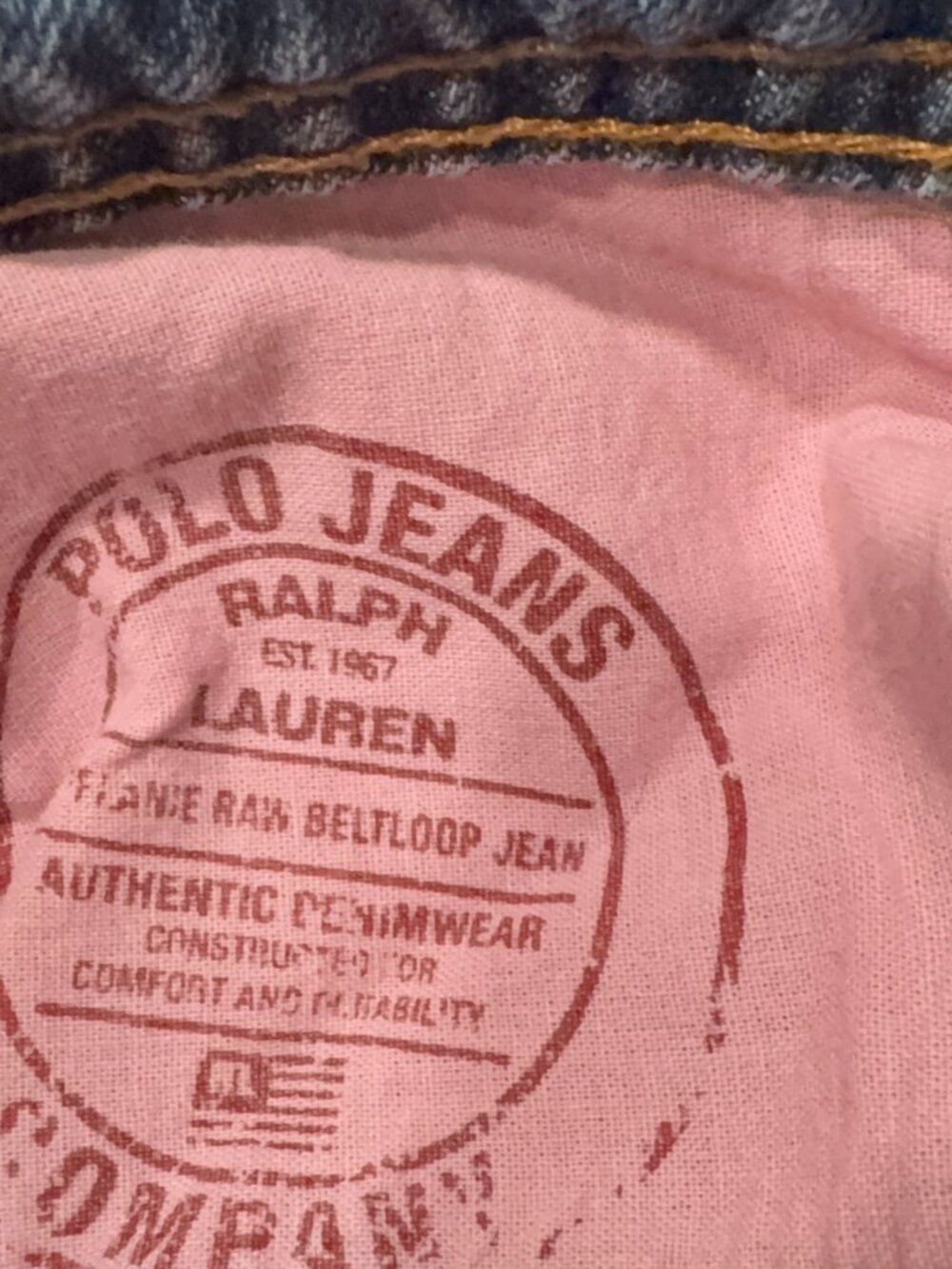 Vintage Polo Jeans Company Ralph Lauren Y2K Low Rise Flare Jeans 29 - Picture 16 of 16